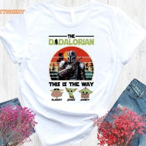 The Dadalorian Baby Yoda This Is The Way Funny Star Wars Fathers Day Shirt2