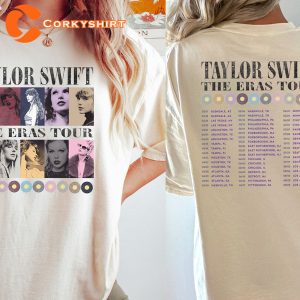 The Eras Tour Colors Taylor With Tour Dates For Swifties T-shirt