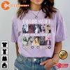 The Eras Tour Vintage Style T-shirt With Tour Dates Taylor