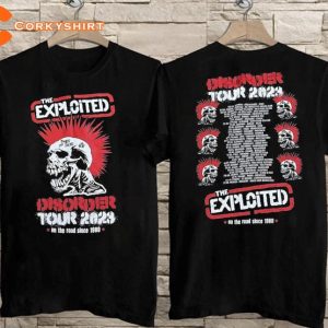 The Exploited Disorder Tour 2023 Music Concert Shirt Anniversary Gift For Fans1