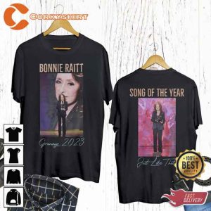 The Grammys 2023 Bonnie Raitt Wins Song of the Year for Just Like That T-Shirt