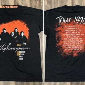 The Highwaymen Tour 1990 Unisex T-Shirt Country Music Anniversary Gift for Fans