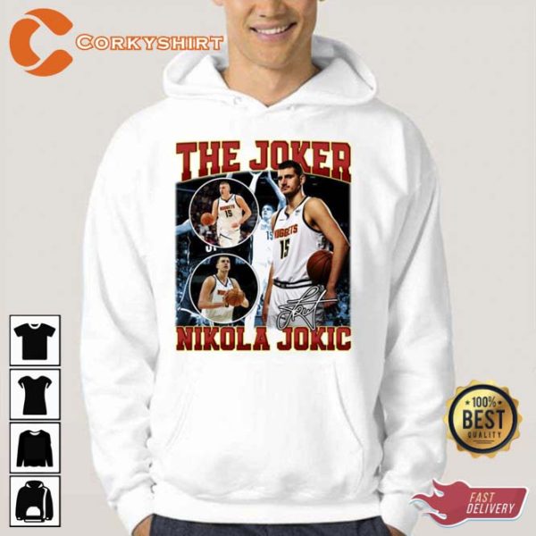 The Joker Basketball Denver Signature Vintage Nikola Jokic Unisex Hoodie