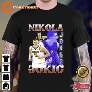 Classic 90s Nikola Jokic Joker NBA Graphic Tee - Printing Ooze