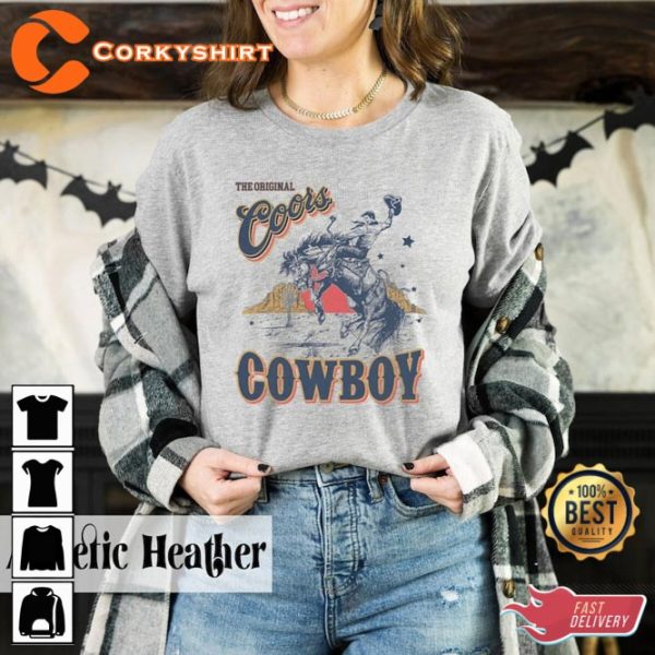 The Original Coors Cowboy Western Rodeo Country Shirt