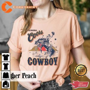 The Original Coors Cowboy Western Rodeo Country Shirt2