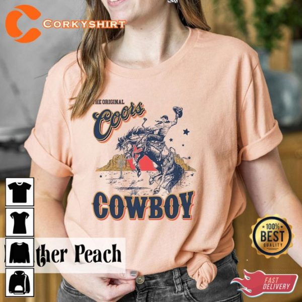 The Original Coors Cowboy Western Rodeo Country Shirt