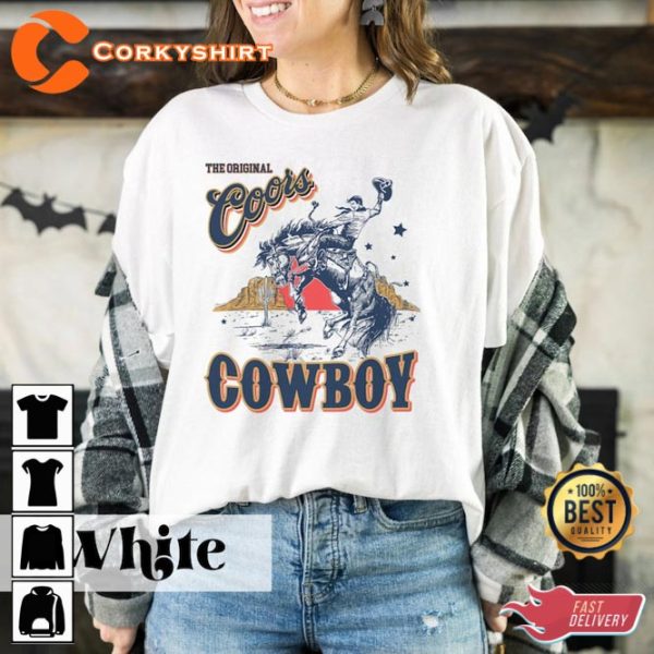 The Original Coors Cowboy Western Rodeo Country Shirt