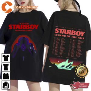 The Weeknd Starboy Legend Of The Fall Tour T-shirt For Fans