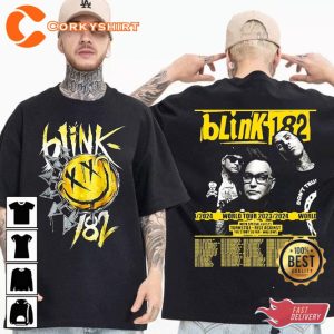 The World Tour 2023 2024 Rock and Roll Concert Blink 182 Shirt For Fans