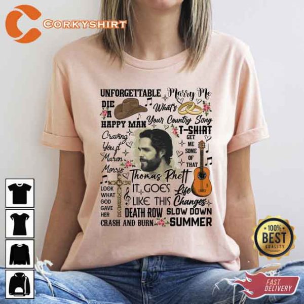 Thomas Rhett Valory Music Big Machine Records Tour 2023 Shirt