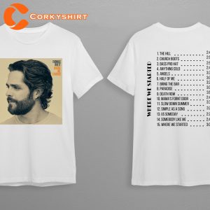 Thomas Rhett Where We Started Tracklist Fan Gift Classic Tee Shirt