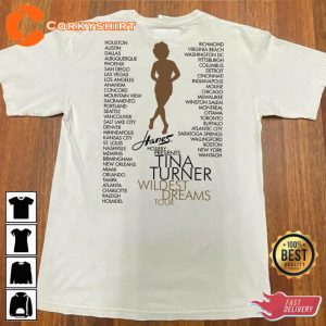 Tina Turner Queen Of Rock Wildest Dreams Tour 1996 In Our Memories Memorial Shirt3