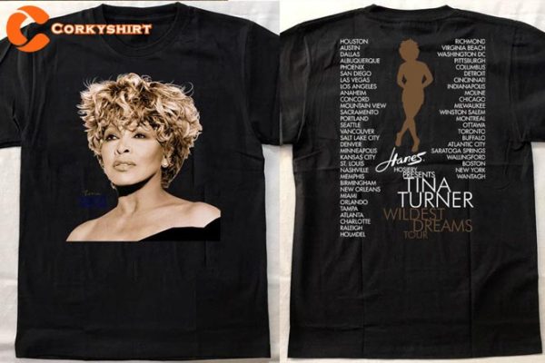 Tina Turner Queen Of Rock Wildest Dreams Tour 1996 In Our Memories Memorial Shirt