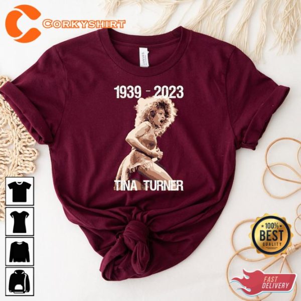 Tina Turner Rest In Peace RIP 1939-2023 Musical Souvenir Memorial Shirt