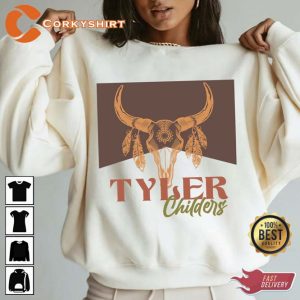 Tyler Childers Bull Skull Country Music Shirt For Fans