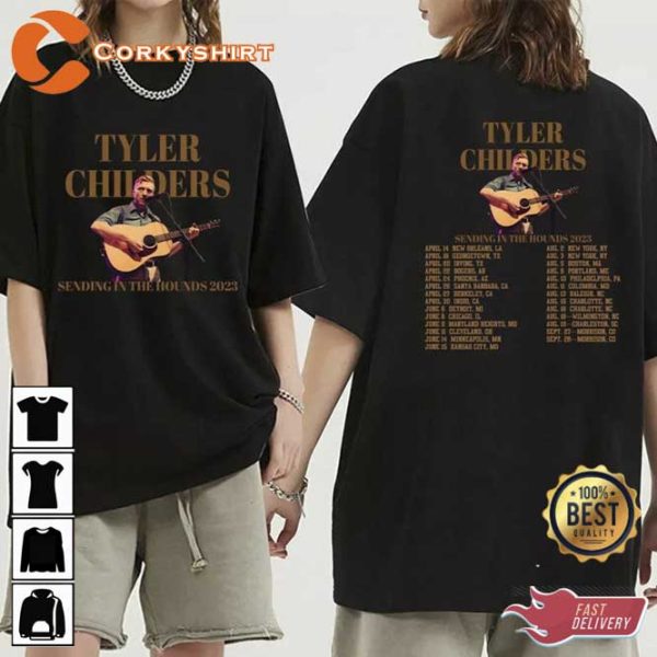 Tyler Childers Sending In The Hounds 2023 Tour Shirt