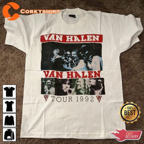 VAN HALEN Tour 1992 Unlawful Carnal Knowledge Tour T-Shirt For Fans