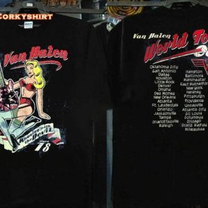 Van Halen Running With The Devils Since 78 Rock Tour T-Shirt Anniversary Gift1