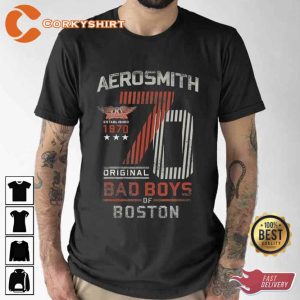 Vintage Aerosmith 1970 Bad Boys Tour Rock Unisex T-Shirt