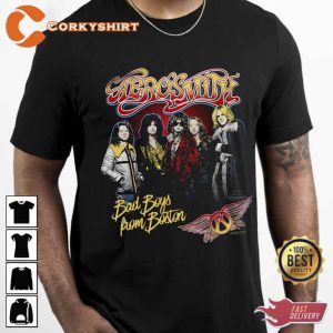 Vintage Aerosmith Tour Bad Boys From Boston Thank You For The Memories Unisex T-Shirt