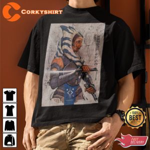 Vintage-Ahsoka-Tano-Star-Wars-Movie-Gift-For-Fan-Unisex-T-shirt-2