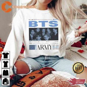 Vintage BTS Style Korean Pop Sweatshirts T-shirts Gift For Armys