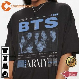 Vintage BTS Style Korean Pop Sweatshirts T-shirts Gift For Armys