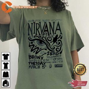 Vintage Band Shirt In Utero Crewneck Nirvana Tour Hoodie