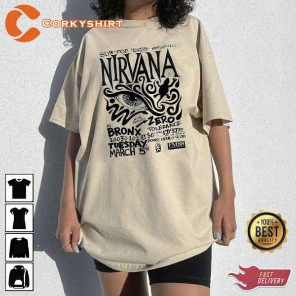Vintage Band Shirt In Utero Crewneck Nirvana Tour Hoodie