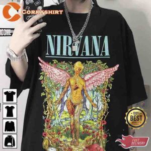 Vintage Band Tee In Utero Nirvana Tour 90s Shirt For Fans