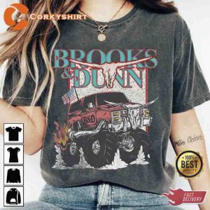 Vintage Brooks and Dunn Rock Band REBOOT Tour 2023 Shirt