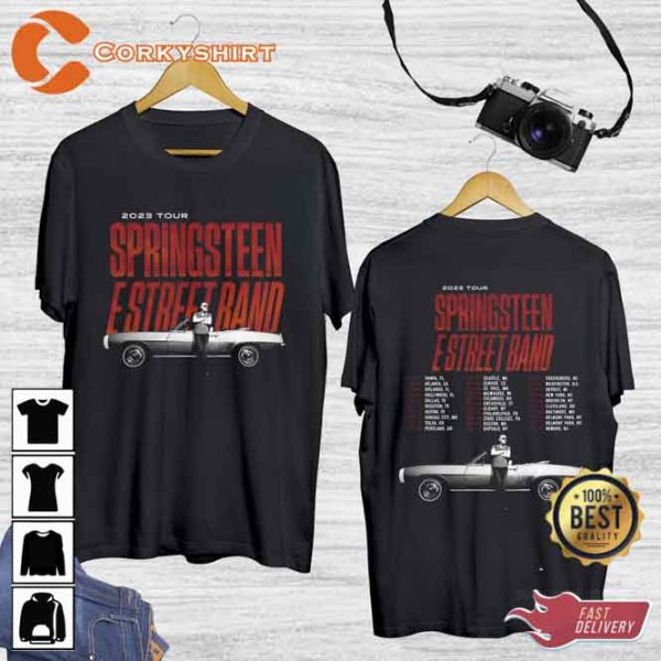 Vintage Bruce Springsteen And E Street Band Tour 2023 Tshirt