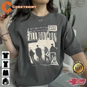 Vintage Fall Out Boy Summer Tour Shirt Design