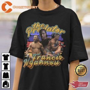 Vintage Francis Ngannou Fighter Tim Predator T Shirt