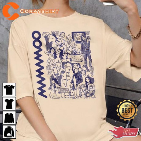 Vintage Inspired Fanart Mamamoo My Con World Tour Kpop Shirt For Fans