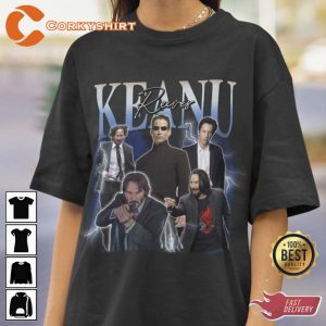 Vintage KEANU REEVES John Wick 4 TShirt Gift For Fans