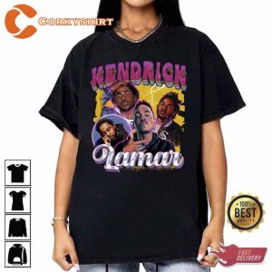 Kendrick Lamar Cartoon Style Art Design Hip Hop Rap Fan Shirt