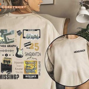 Vintage Nickleback Band 2sided Get Rollin’ Tour Concert Shirt