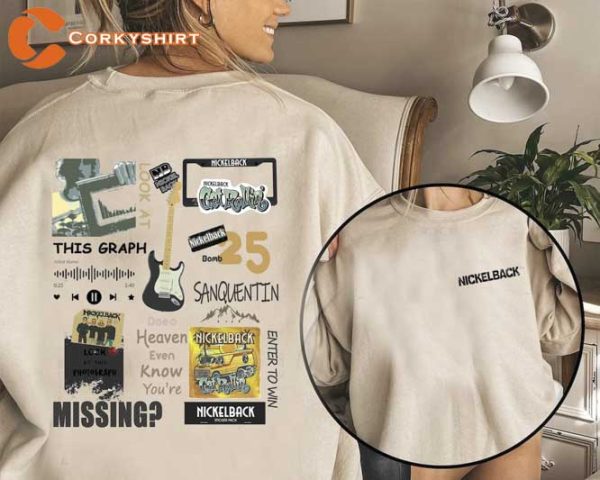 Vintage Nickleback Band 2sided Get Rollin’ Tour Concert Shirt