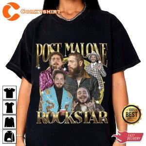 Vintage Post Malone Rapper Rockstar Unisex Tee Shirt