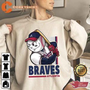 Vintage Retro Atlanta Braves Baseball T-shirt3