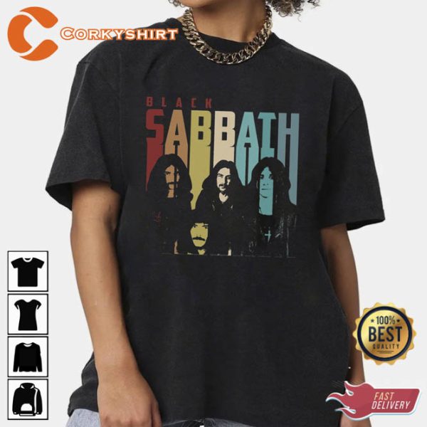 Vintage Retro Black Sabbath Members Unisex Shirt Sweatshirt