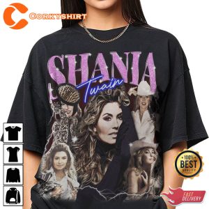 Vintage Shania Twain Merch T-shirt Designs Tour Dates Sweatshirt