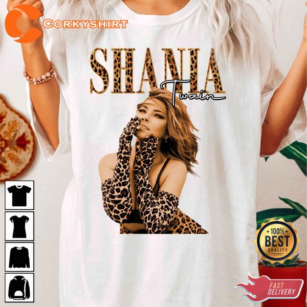 Vintage Shania Twain Raised On Contry Music Tee Shirt