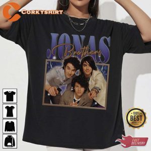 Vintage Sibling Pop Stars The Jonas Brothers Homage Shirt