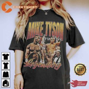 Vintage Style The Hall of Fame Heavyweight Mike Tyson Bootleg T-Shirt