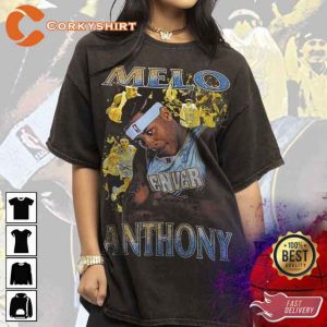 Vintage Wash Carmelo Anthony United States of America T-Shirt