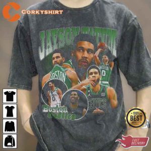 Vintage Wash Jayson Tatum Boston Celtics Basketball Player T-shirt