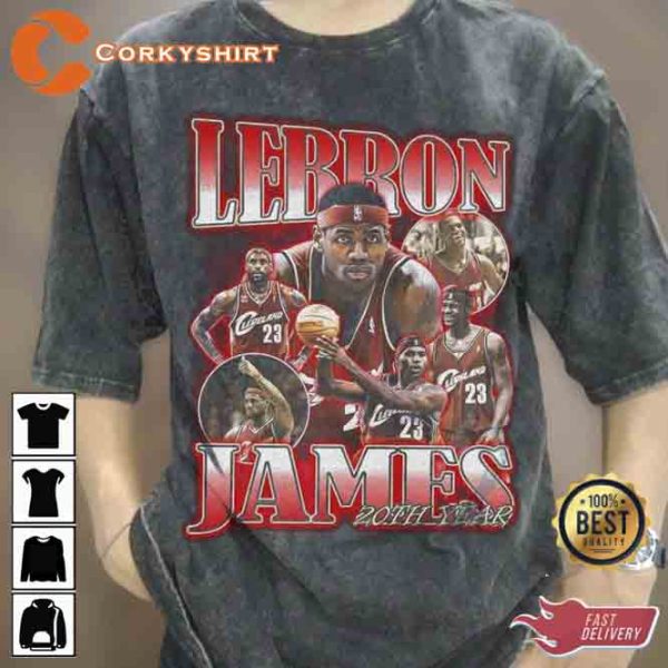 King Lebron James Los Angeles Lakers T-shirt For Basketball Players